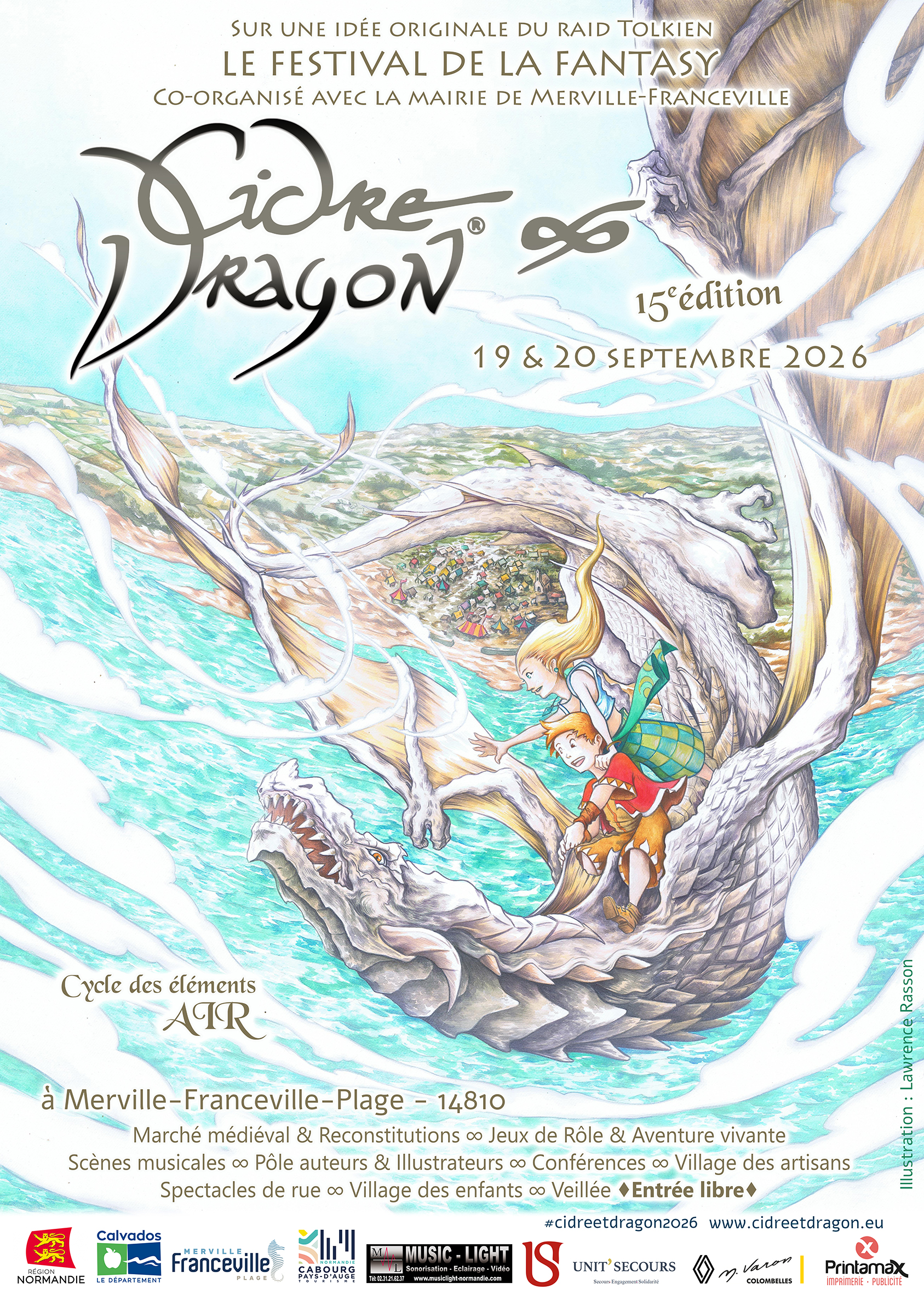 Affiche Cidre & Dragon 2026 par Lawrence Rasson